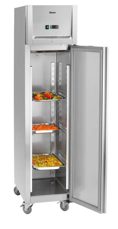 Bartscher Koelkast | 335L | 1/1 & 1/2 GN | RVS | 0°C/+10°C | Geforceerd | Wielen | 500x740x2030mm Beste Prijs