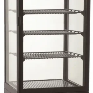 Laatste Versie Combisteel Koelvitrine | 98L | Zwart | 0°c/+12°c | 5 Niveaus | 428x386x1110mm