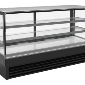 Must-Have Combisteel Koelvitrine Zwart | +2°/+8° | 436L | 2 Niveaus | 2000x680x1200mm