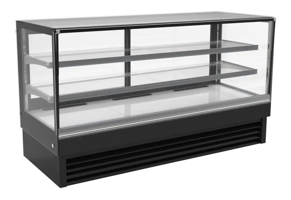 Must-Have Combisteel Koelvitrine Zwart | +2°/+8° | 436L | 2 Niveaus | 2000x680x1200mm