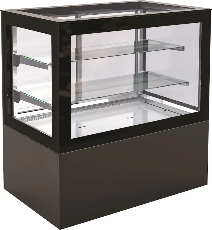 Speciale Aanbieding Combisteel Koelvitrine Zwart | 750L | +2/+10°c | 2000x780x1300mm