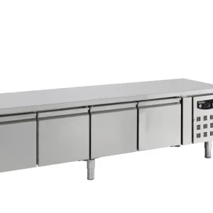 Nu Kopen Combisteel Koelwerkbank | STANDARD LINE | Laag Model | 380L | 4 Deuren 1/1 GN | +2°C/+8°C | Geforceerd | 2230x700x650mm