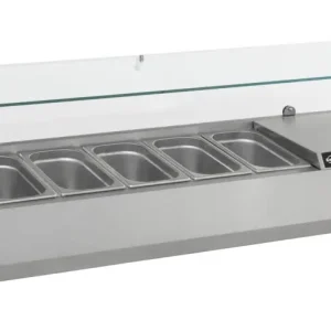 Lage Prijs Combisteel Opzetkoelvitrine | 5x 1/4 GN | 1200x335x435mm