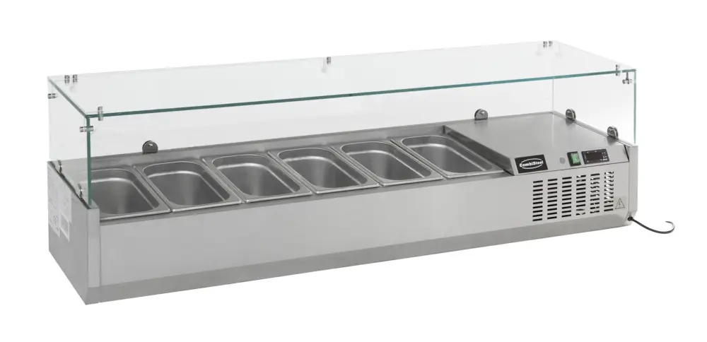 Aanbieding Combisteel Opzetkoelvitrine | 6x 1/3 GN | 1400x395x435mm