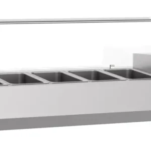 Meest Verkocht Combisteel Opzetkoelvitrine | 6x 1/3 GN | 1550x390x460mm