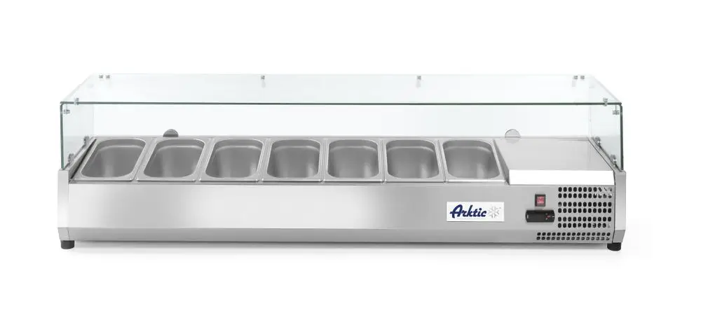 Lage Kosten Arktic Opzetkoelvitrine | 7x 1/3 GN | -2°C/+8°C | 1605x395x430mm