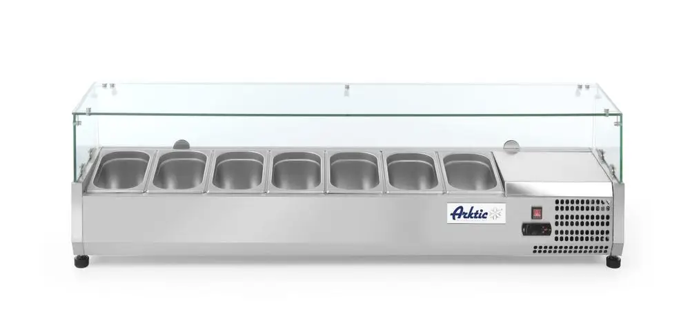 Arktic Opzetkoelvitrine | 7x 1/4 GN | -2°C/+8°C | 1505x335x430mm Populair