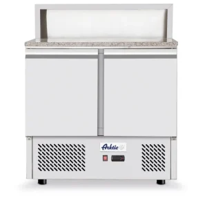 Arktic Pizzawerkbank | KitchenLine | 300L | 2 Deuren 1/1 GN | Boven 5x 1/6 GN | -2°C/+8°C | Geforceerd | 900x700x880/1100mm Flitsaanbieding