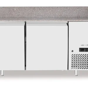 Arktic Pizzawerkbank Met Granieten Werkblad | 2-Deurs | 250L | 230V/250W | 1510x800x875mm Betrouwbaar