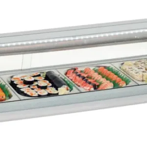 Premium Bartscher Sushivitrine SushiBar GL2-1800 | 5 x 1/2 GN | 230V | 1800x425x295mm