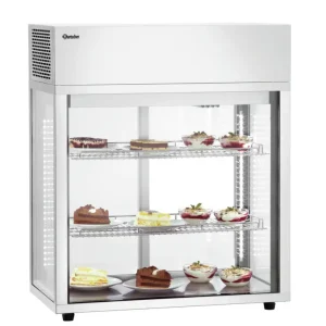 Bartscher Tafelmodel Koelvitrine | 177L | LED Verlichting | Schuifdeuren Glas | -1°C/+7°C | 805x445x935mm Tijdelijk Beschikbaar