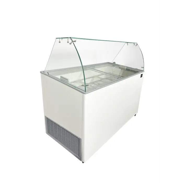 Shop Nu CombiSteel Schepijsvitrine | JAVA | 355L | 8x 5L | Statisch | Wielen | 1184x727x1229mm