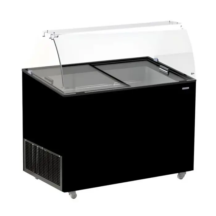 CombiSteel Schepijsvitrine | JAVA | 355L | 8x 5L | Statisch | Wielen | 1184x727x1229mm Voordeelprijs