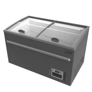 Favoriet Combisteel Supermarkt Vrieskist | 530L | Grijs | Statisch | Schuifdeksels | 1450x850x870mm