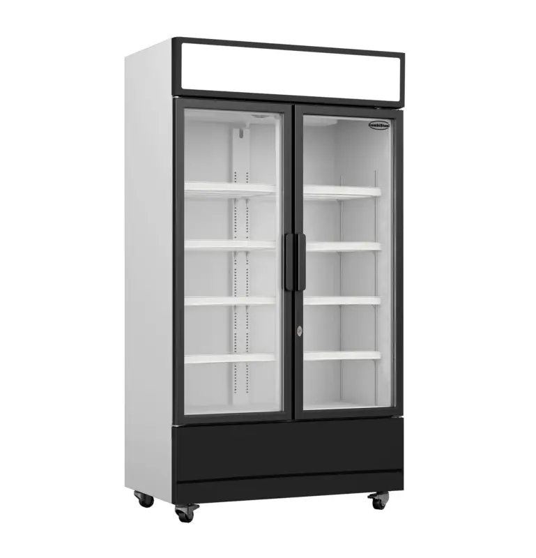 Seizoensaanbieding Combisteel Koelkast | 750L | Zwart/Wit | +1°C/+10°C | Geforceerd | Draaideuren | Wielen | 1120x610x1973 mm