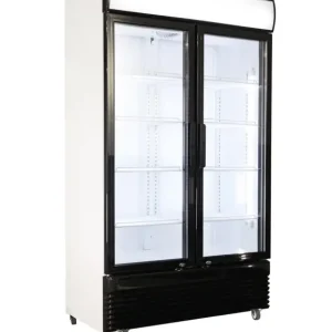 Nieuw Combisteel Koelkast | 780L | Zwart/Wit | +2°C/+10°C | Geforceerd | Klapdeuren | Wielen | 1120x595x2100mm