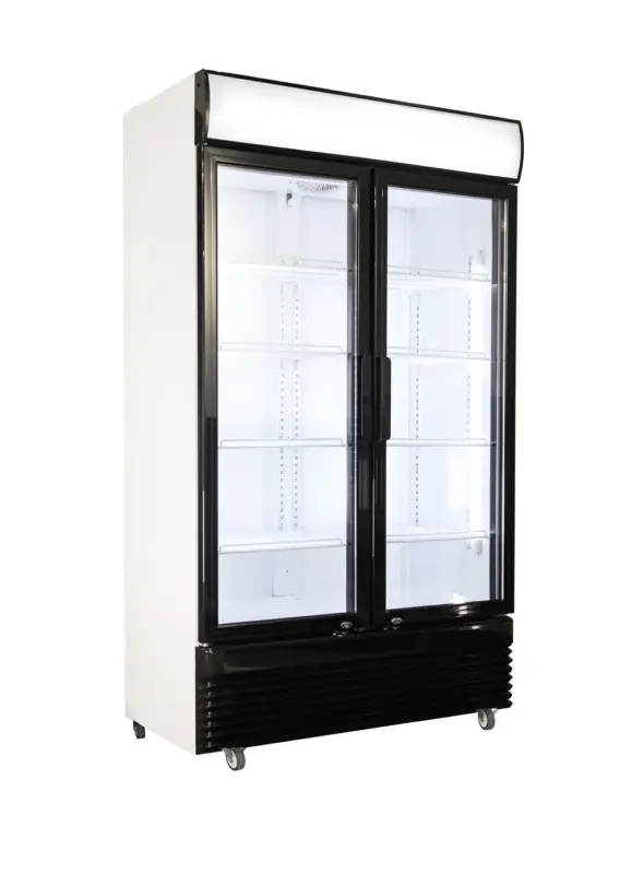 Nieuw Combisteel Koelkast | 780L | Zwart/Wit | +2°C/+10°C | Geforceerd | Klapdeuren | Wielen | 1120x595x2100mm