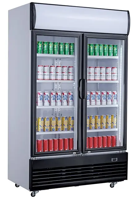 Exclusieve Aanbieding Combisteel Koelkast | 800L | Zwart/Wit | +2°C/+10°C | Geforceerd | 2 Draaideuren | Wielen | 1000x730x2072mm