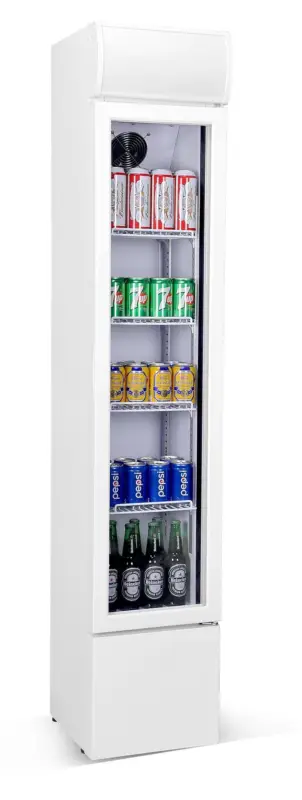 Combisteel Drankenkoeling | Smal Model | 105L | Wit | +2°C/+10°C | Statisch + Ventilator | 360x422x1880mm Dagaanbieding