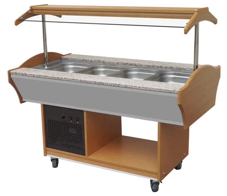 Lage Prijs Combisteel Gekoeld Buffet GN 4x 1/1 | Statisch | 230v | 1550x900x850/1350mm