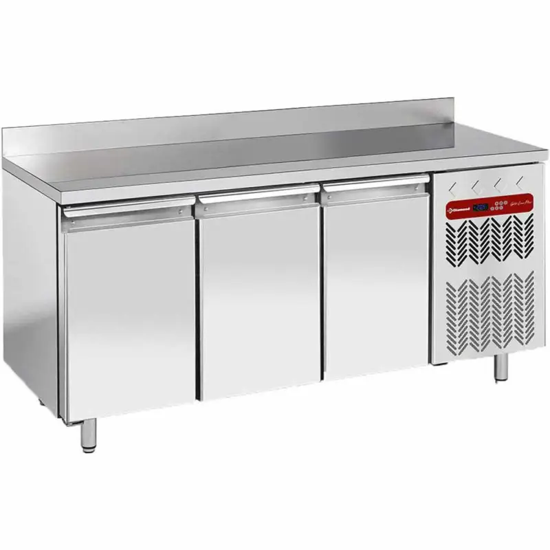Diamond Koelwerkbank | Energiezuinig | 405L | 3 Deuren 1/1 GN | -2°C/+8°C | Geforceerd | 0.36kW | Achter Rand | 1805x700x880/985mm Shop Nu