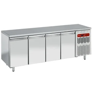 Nieuw Diamond Koelwerkbank | Energiezuinig | 550L | 4 Deuren 1/1 GN | -2°C/+8°C | Geforceerd | 0.36kW | 2250x700x880/900mm