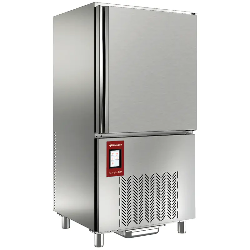 Actieprijs Diamond Blastchiller | GASTRO LINE | 10 Niveaus EN/GN | 36kg Koelen/25kg Vriezen | 1.48kW | 230V | Touchscreen | 800x825x1620mm