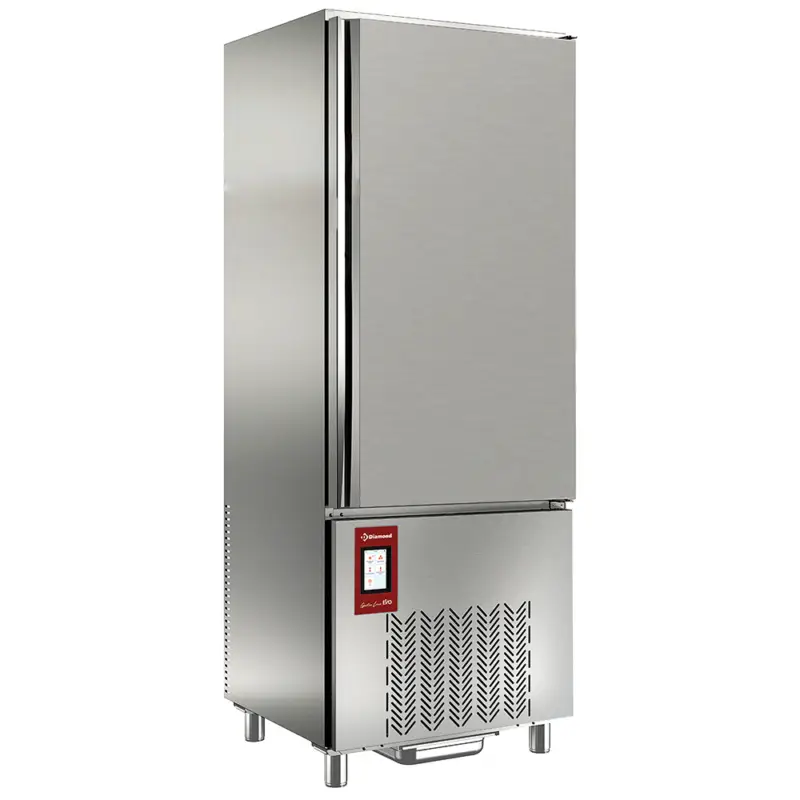Beperkt Aanbod Diamond Blastchiller | GASTRO LINE | 15 Niveaus EN/GN | 48kg Koelen/32kg Vriezen | 2.1kW | 400V | Touchscreen | 790x850x1910mm