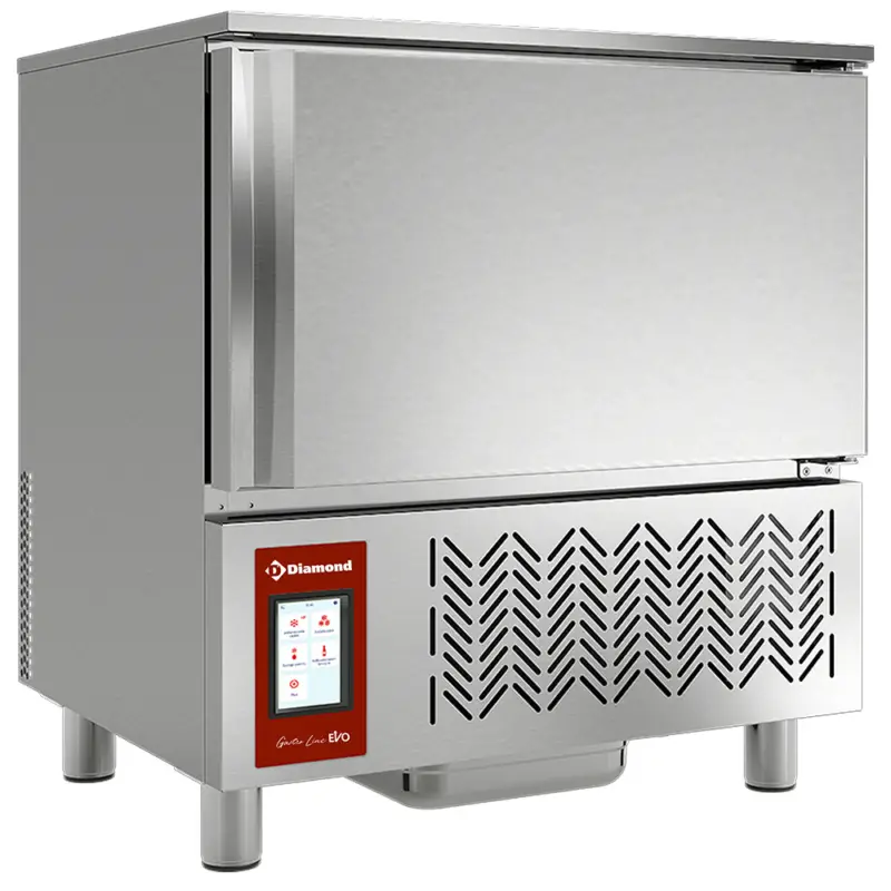 Veilige Betaling Diamond Blastchiller | GASTRO LINE | 5 Niveaus EN/GN | 18kg Koelen/12kg Vriezen | 0.82kW | 230V | Touchscreen | 790x700x875mm