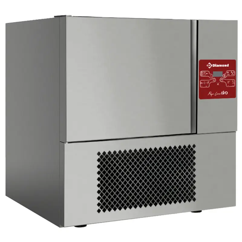 Laatste Kans Diamond Blastchiller | PROFI LINE EVO | 3 Niveaus (1/1 GN) | 8kg Koelen / 5kg Vriezen | 0.82kW | 230V | 620x655x670mm