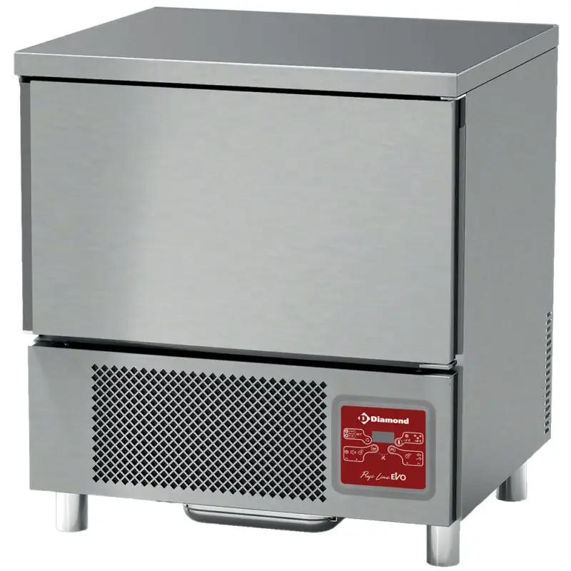Diamond Blastchiller | PROFI LINE EVO | 5 Niveaus (EN/GN) | 12kg Koelen / 8kg Vriezen | 0.92kW | 230V | 790x700x880/900mm Betrouwbaar