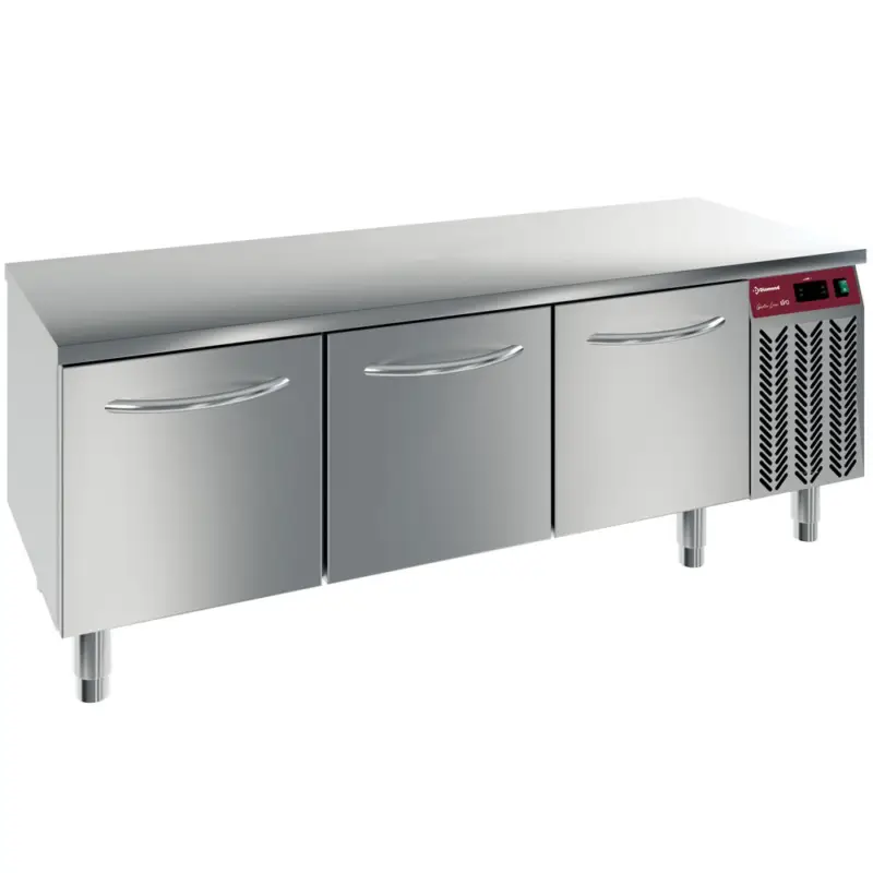 Meest Verkocht Diamond Koelwerkbank | GASTRO LINE | Laag Model | 300L | 3 laden GN | -2°C/+8°C | Geforceerd | 1600x600x570/610mm