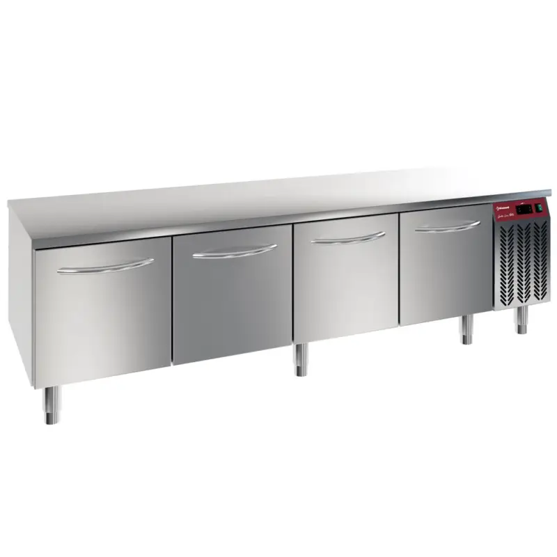 Diamond Koelwerkbank | GASTRO LINE | Laag Model | 480L | 4 Laden 1/1 GN | -2°C/+8°C | Geforceerd | 2050x700x570/610mm Laatste Kans