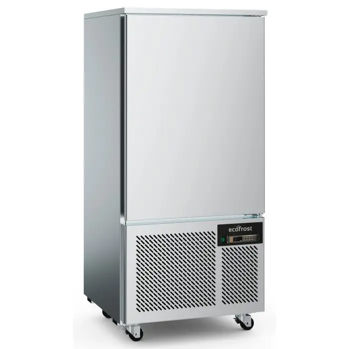 Direct Verzonden Ecofrost Blastchiller | 9 Niveaus EN/GN | Max. 60kg Koelen /38kg Vriezen | 1.2kW | 230V | Wielen | 800x800x1763mm
