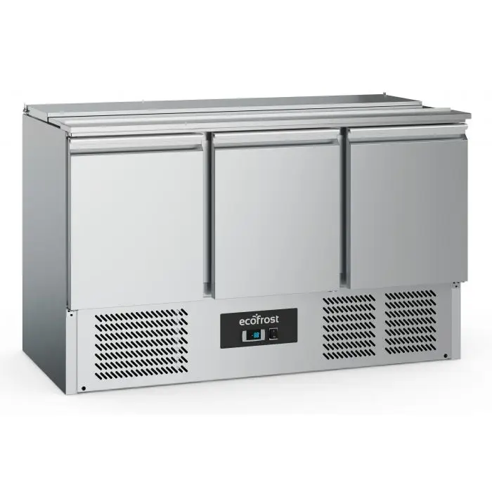 Ecofrost Ecofrost Saladette | RVS | 368L | 3 deurs | 4x 1/1 GN | Statisch | 1365x700x876mm Korting