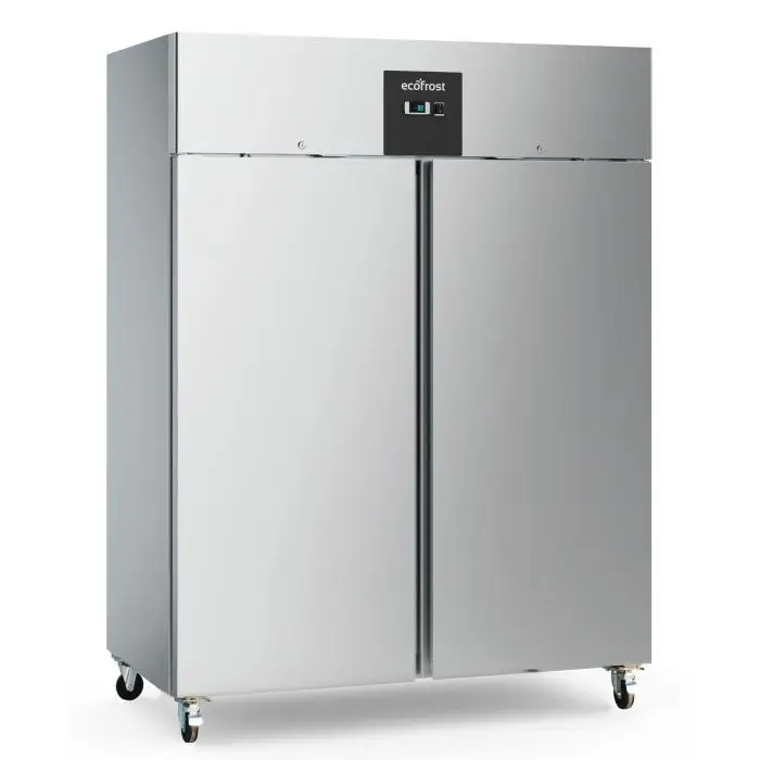 Gecertificeerd Ecofrost Koelkast | 1300L 2/1 GN | RVS | -2°C/+8°C | Geforceerd | Wielen | 1480x830x2010mm