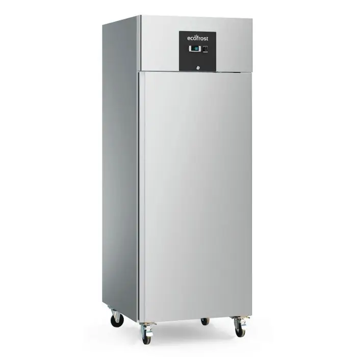 Koop Online Ecofrost Koelkast | 650L | RVS | -2°C/+8°C | Geforceerd | Wielen | 740x830x2010mm