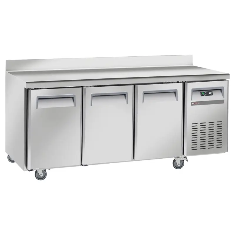 Diverso by Diamond Koelwerkbank | 253L | 3 Deuren | Geforceerd | Achter Rand | Wielen | 1800x700x850/950mm Exclusieve Aanbieding