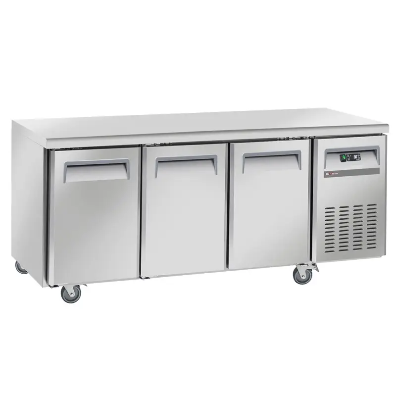 Diverso By Diamond Koelwerkbank | 253L | 3 Deuren 1/1 GN | Geforceerd | Wielen | 1800x700x850mm Nieuw