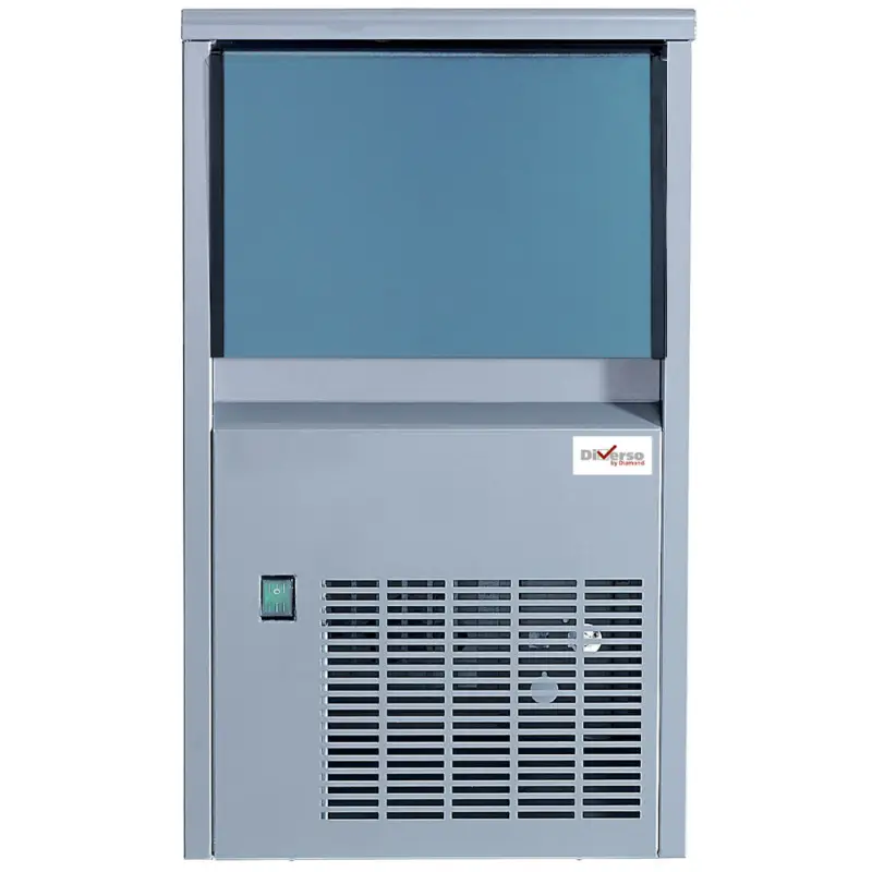 Korting Diverso By Diamond Ijsblokjesmachine | 24kg/24u |volle Ijsblokjes | 6kg Opslag RVS