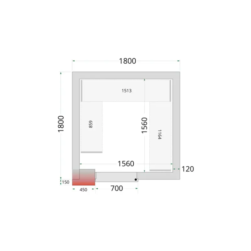 Hete Deal CR 180x180x220