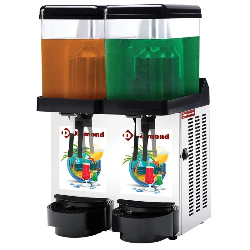Gekoelde drank-verdeler,2x 12 Lt. Snelle Levering