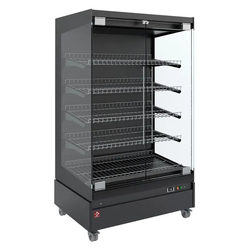 Diamond Verwamd Wandmeubel | AOSTA LINE | Zwart | 65°C/80°C | 5 Niveaus | Zelfbediening | 230V | Wielen | 1000x741x1917mm Bestel Nu