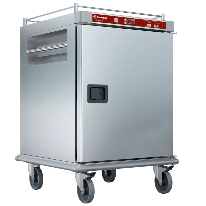 Direct Verzonden Diamond Verwarmde Wagen | Maaltijden met Gecontroleerde Bevochtiging | 10x GN 2/1 | 790x935x1215mm