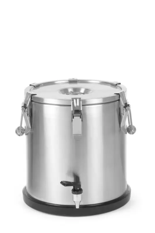 Hendi Geïsoleerde Draagbare Container | Profi Line | 20L | RVS | Met Kraan | Ø330x360mm Beperkt Aanbod