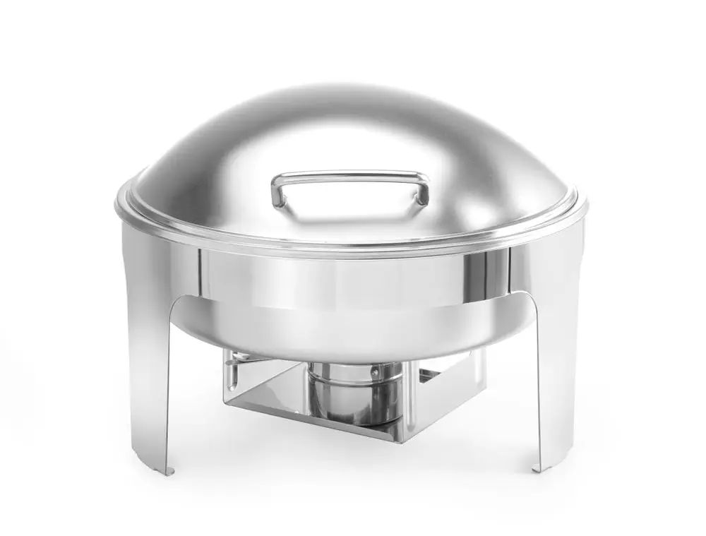 Koop Vandaag Chafing Dish Rond Satin Finish, Hendi, Profi Line, 6L, 465x420x(h)320mm