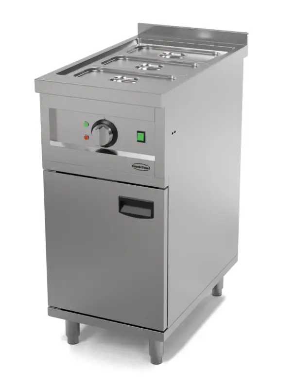 Gratis Retour Combisteel Bain-Marie | ENTRY 700 | 1/1 GN | 0°C/85°C | Aftapkraan | Gesloten Onderkast | 2kW | 230V | 400x700x880/920mm