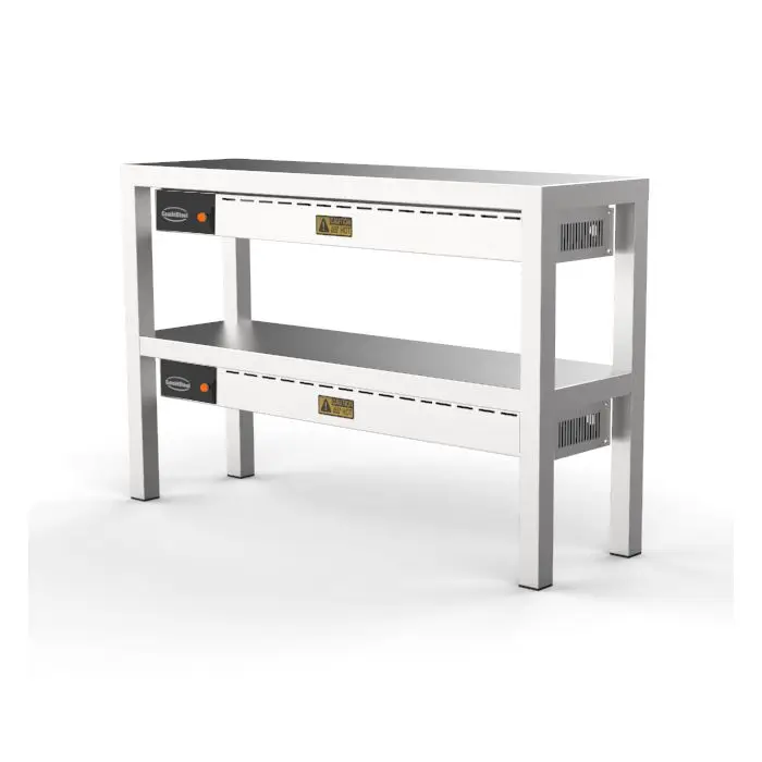 Hoge Kwaliteit Combisteel Etagère | Keramisch | Verwarmd | 2 Niveaus 1000x300x650mm