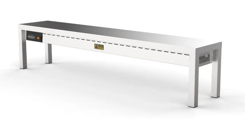 Exclusieve Aanbieding Combisteel Etagere | Keramisch Verwarmd | 1 Niveau | 1600x300x350mm