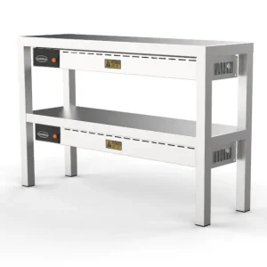 Merkproduct Combisteel Etagere | Keramisch Verwarmd | 2 Niveaus | 1200x300x650mm